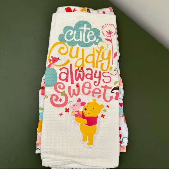 NWT New Winnie The Pooh Tea Towel Set - Picture 1 of 2